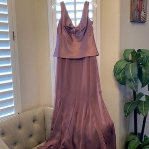 Lavender dress with quarter sleeve jacket